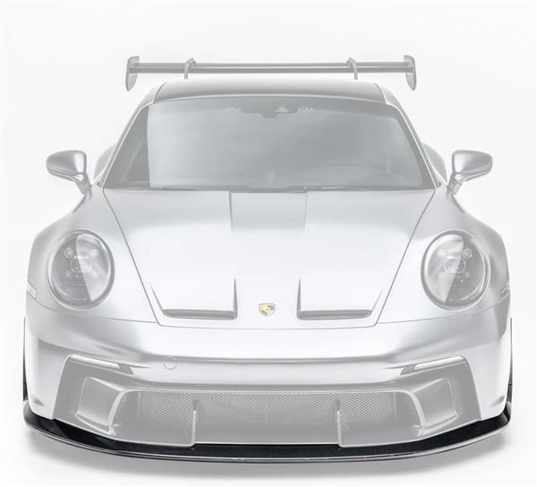 Grote foto dit betreft een porsche 992 gt3 adro carbon voorbumper splitter lip auto onderdelen tuning en styling