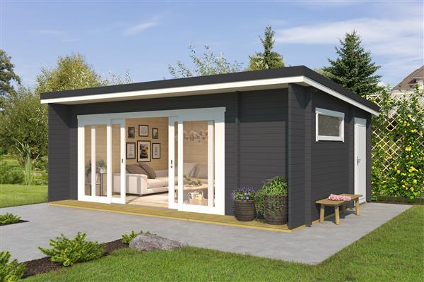Grote foto tuinhuis blokhut java 608 x 390 cm tuin en terras tuinhuisjes en blokhutten