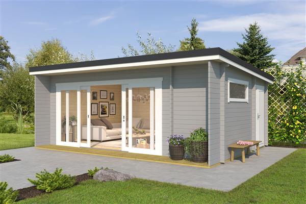 Grote foto tuinhuis blokhut java 608 x 390 cm tuin en terras tuinhuisjes en blokhutten