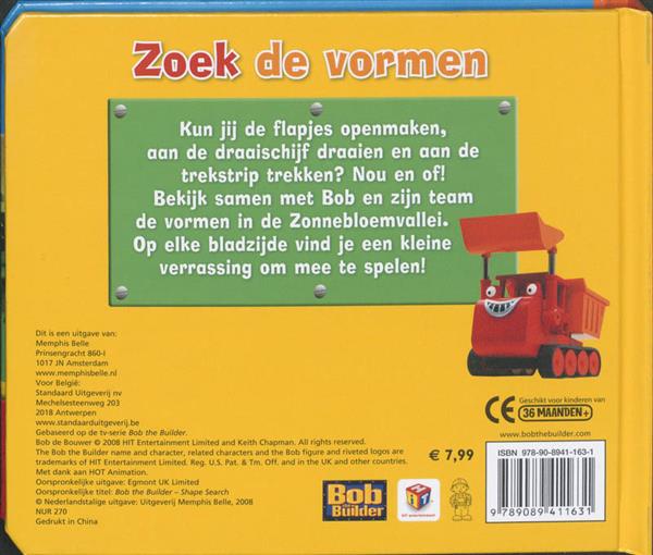 Grote foto bob de bouwer zoek de vormen bob de bouwer boeken jeugd 13 jaar en ouder
