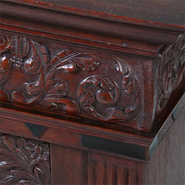 Grote foto hollands eikenhouten ndeurs wandkastje renaissance 1650 en later no.211765 antiek en kunst stoelen en banken