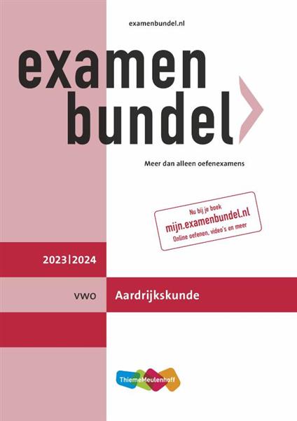 Grote foto examenbundel vwo aardrijkskunde 2023 2024 boeken overige boeken