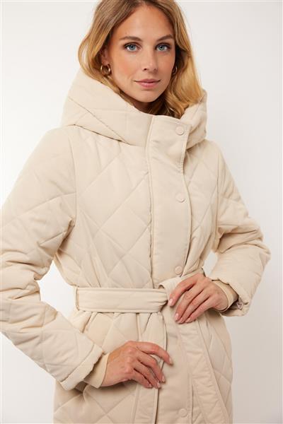 Grote foto eviana coat sand kleding dames overige kledingstukken