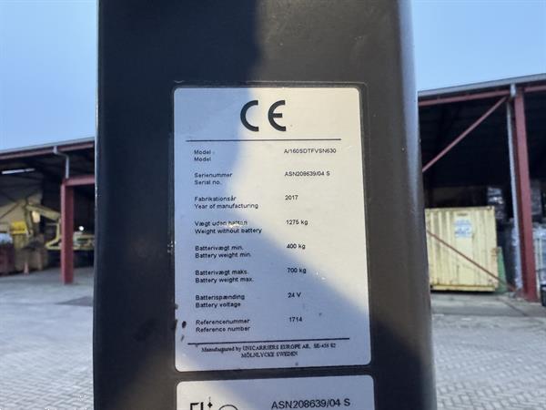 Grote foto vs 22005 elektrische meerijd stapelaar 6300mm bj2017 doe het zelf en verbouw hefwerktuigen