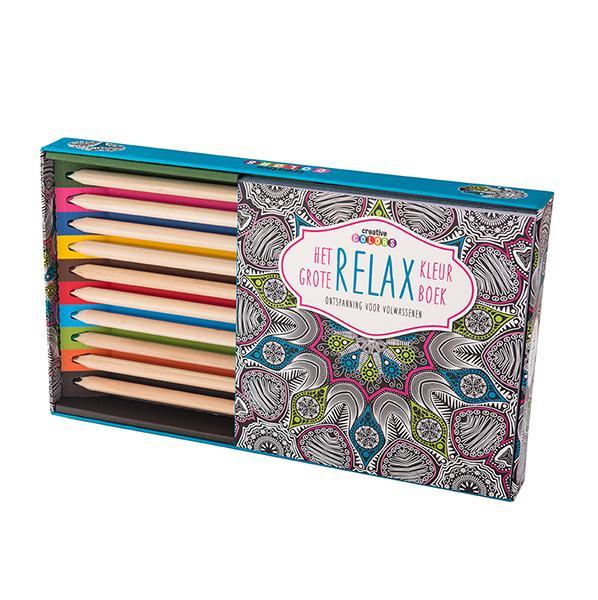Grote foto het grote relax kleurboek boeken stripboeken