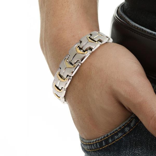 Grote foto armband met magneten model osb 738sg sieraden tassen en uiterlijk armbanden voor hem