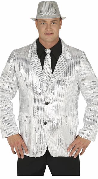 Grote foto zilveren blazer heren pailletten verzamelen overige verzamelingen