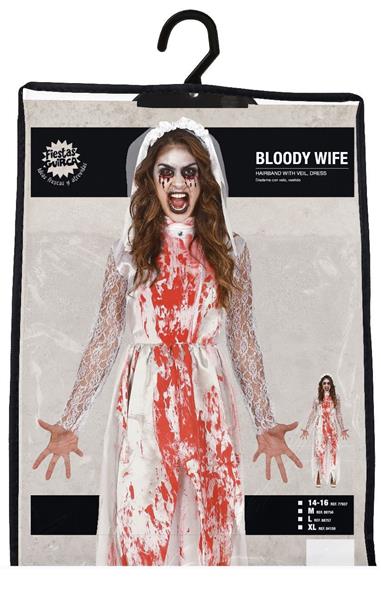 Grote foto trouwjurk halloween kostuum dames bebloed verzamelen overige verzamelingen