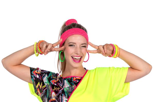 Grote foto neon 80s armband dames kralen 4st verzamelen overige verzamelingen