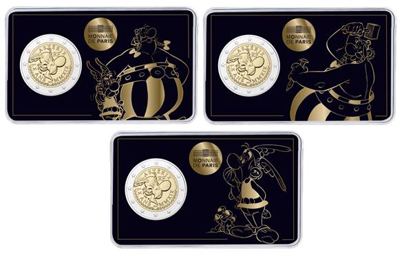 Grote foto frankrijk 2 euro 2019 asterix obelix en idefix coincard serie verzamelen munten overige