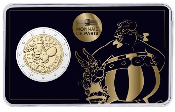 Grote foto frankrijk 2 euro 2019 asterix obelix en idefix coincard serie verzamelen munten overige