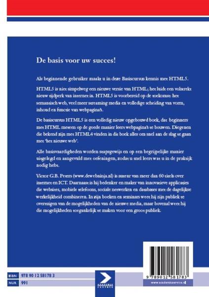 Grote foto basiscursus html 5 boeken informatica computer
