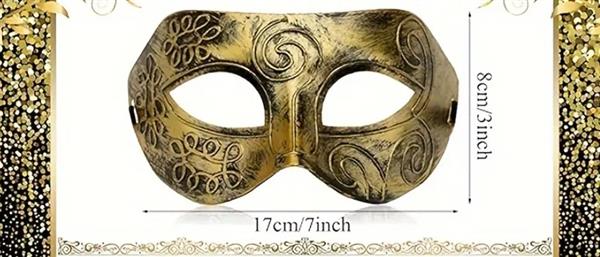 Grote foto venetiaans masker goud elegantpatroon voor carnaval feest en decoratie perfect voor carnaval en c verzamelen overige verzamelingen