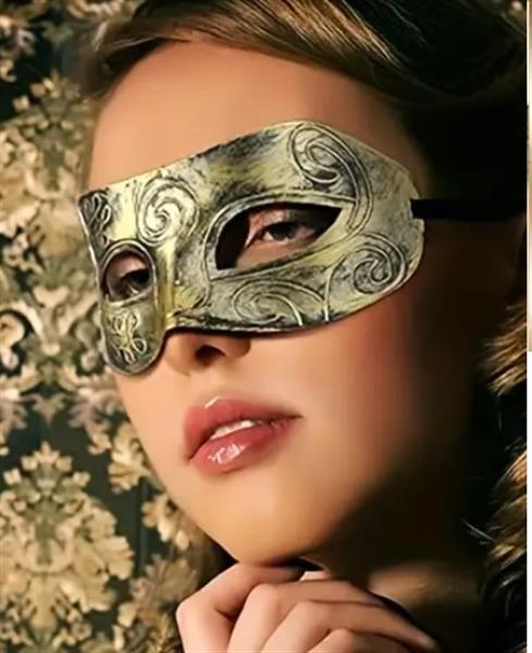 Grote foto venetiaans masker goud elegantpatroon voor carnaval feest en decoratie perfect voor carnaval en c verzamelen overige verzamelingen