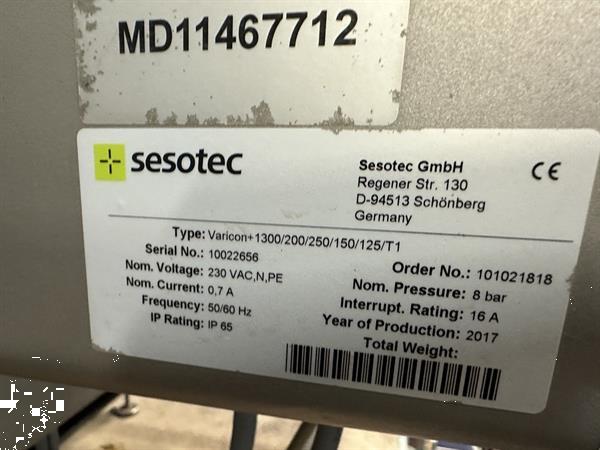 Grote foto bizerba sesotec varicon 1300 200 250 150 125 t1 metaaldetector met blazer agrarisch tuinbouw