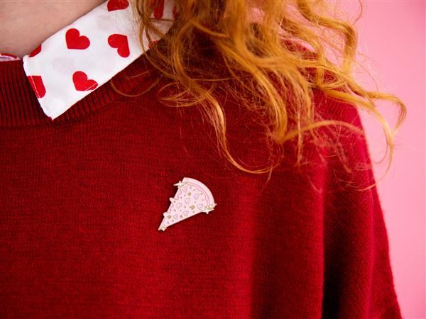 Grote foto enamel pin pizza 3.5x3cm verzamelen overige verzamelingen