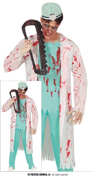 Grote foto dokter kostuum zombie 3 delig verzamelen overige verzamelingen