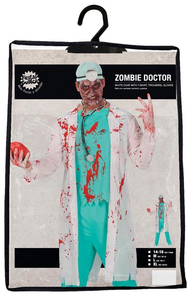Grote foto dokter kostuum zombie 3 delig verzamelen overige verzamelingen