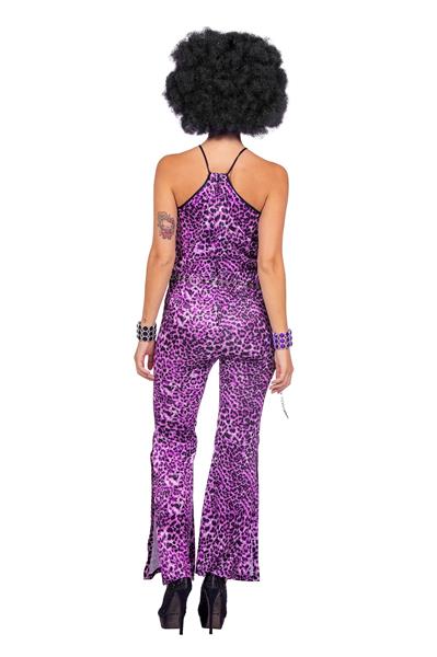 Grote foto disco 70s jumpsuit paars dames panterprint verzamelen overige verzamelingen