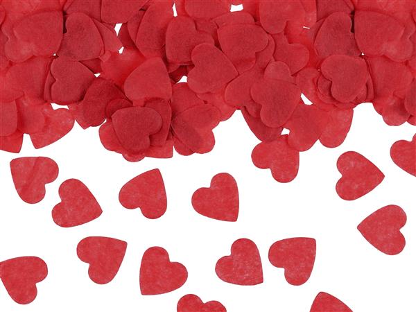 Grote foto confetti hearts 1 6x1 6 cm red 15g verzamelen overige verzamelingen