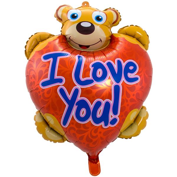 Grote foto hart helium ballon rood leeg i love you teddybeer 80cm verzamelen overige verzamelingen