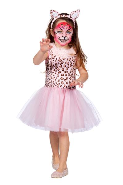 Grote foto panter jurk roze meisje 2 delig verzamelen overige verzamelingen