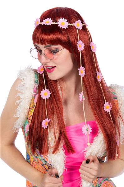Grote foto bloemen haarband roze dames verzamelen overige verzamelingen