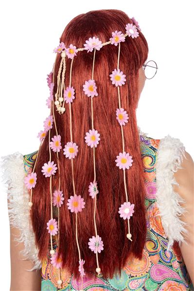 Grote foto bloemen haarband roze dames verzamelen overige verzamelingen