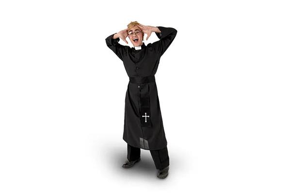 Grote foto priester kostuum l xl verzamelen overige verzamelingen