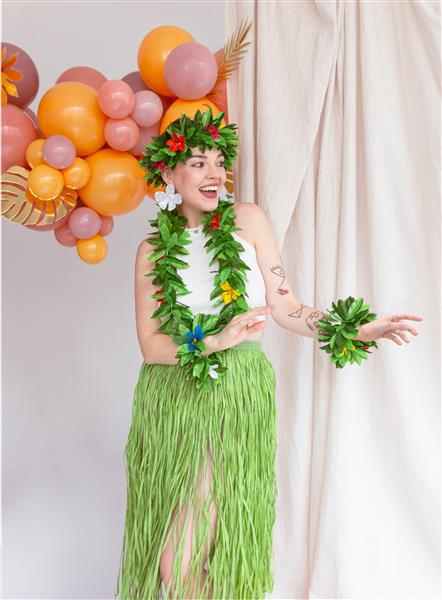 Grote foto hawaii rok groen stro verzamelen overige verzamelingen