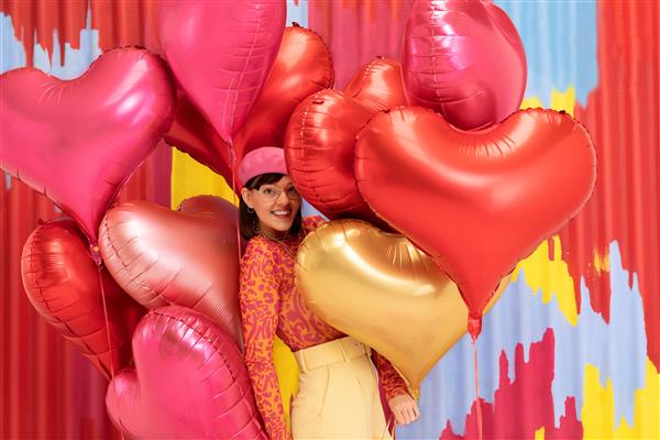 Grote foto hart helium ballon roze leeg 75cm verzamelen overige verzamelingen