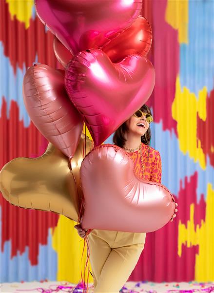 Grote foto hart helium ballon roze leeg 75cm verzamelen overige verzamelingen