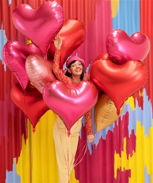 Grote foto hart helium ballon roze leeg 75cm verzamelen overige verzamelingen