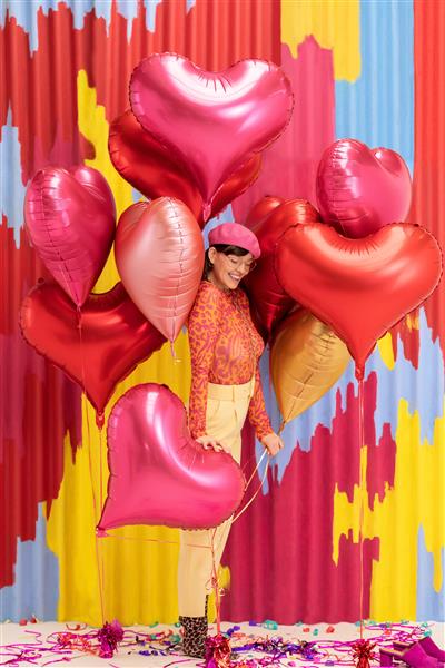 Grote foto hart helium ballon roze leeg 75cm verzamelen overige verzamelingen