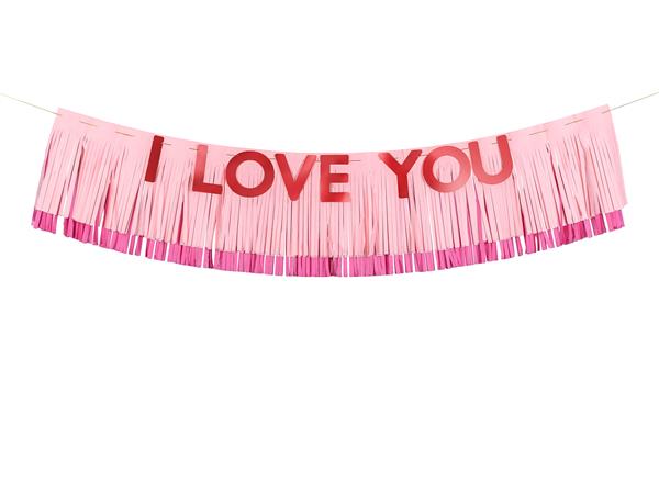 Grote foto rood roze banner i love you 1 5m verzamelen overige verzamelingen