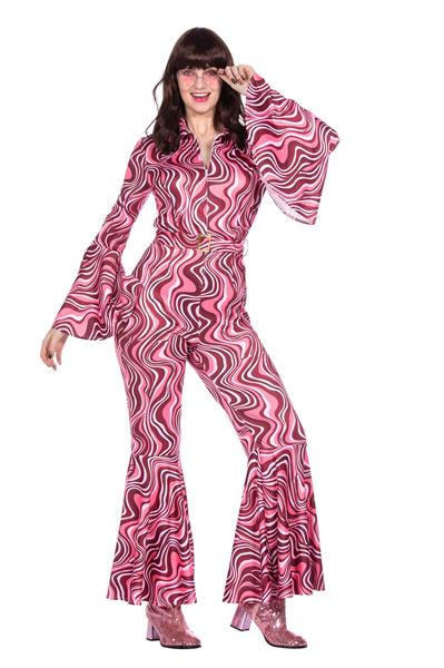 Grote foto disco 70s jumpsuit roze dames verzamelen overige verzamelingen