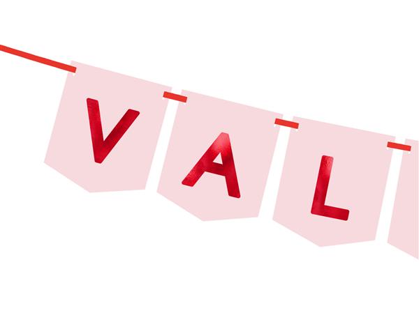 Grote foto valentijnsdag letterslinger 1 50m verzamelen overige verzamelingen