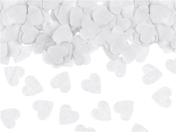 Grote foto hartjes confetti wit 15gr verzamelen overige verzamelingen