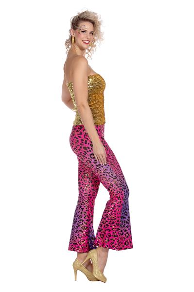 Grote foto hippie 60s broek paars roze dames glitter verzamelen overige verzamelingen