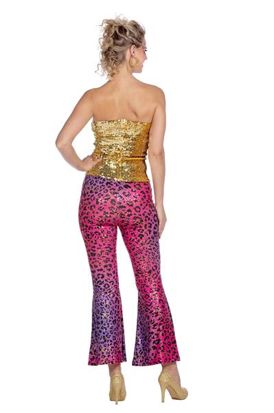 Grote foto hippie 60s broek paars roze dames glitter verzamelen overige verzamelingen