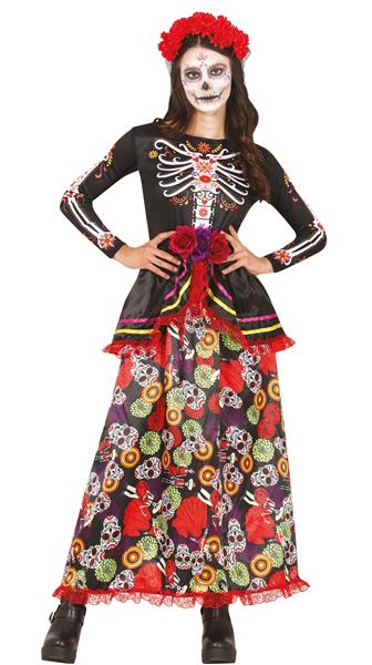 Grote foto dia de los muertos jurk gekleurd dames verzamelen overige verzamelingen