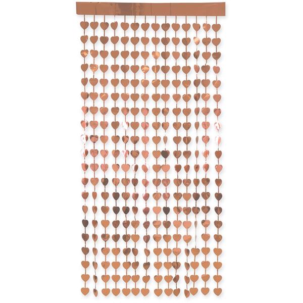 Grote foto hartjes deurgordijn rose goud 2m verzamelen overige verzamelingen
