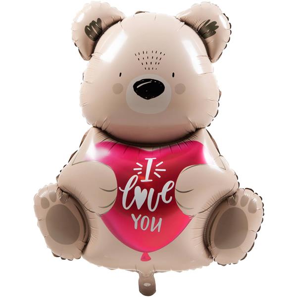 Grote foto beer helium ballon i love you leeg 56cm verzamelen overige verzamelingen