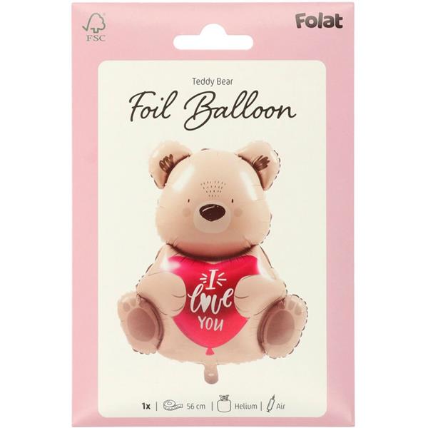 Grote foto beer helium ballon i love you leeg 56cm verzamelen overige verzamelingen
