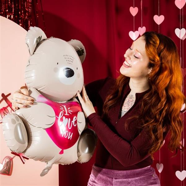 Grote foto beer helium ballon i love you leeg 56cm verzamelen overige verzamelingen
