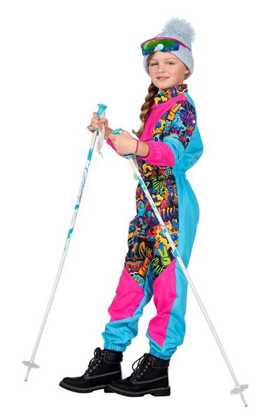 Grote foto neon 80s skipak meisje verzamelen overige verzamelingen
