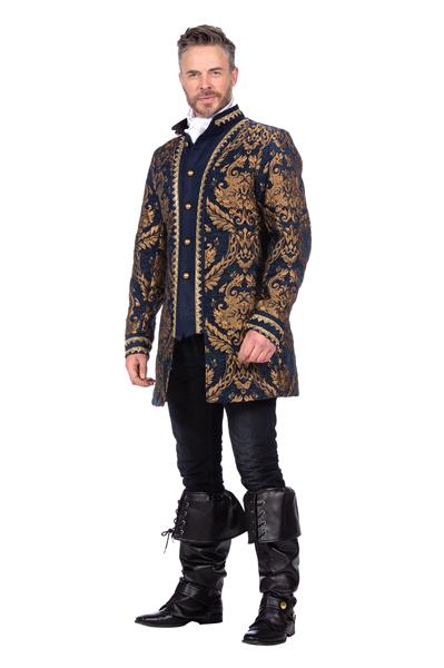 Grote foto brokaat jas blue luxe verzamelen overige verzamelingen