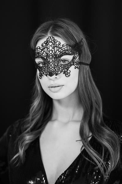 Grote foto zwarte oogmasker kant verzamelen overige verzamelingen