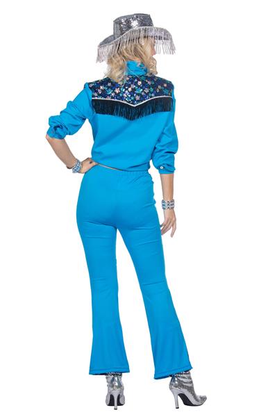 Grote foto western kostuum blauw dames verzamelen overige verzamelingen