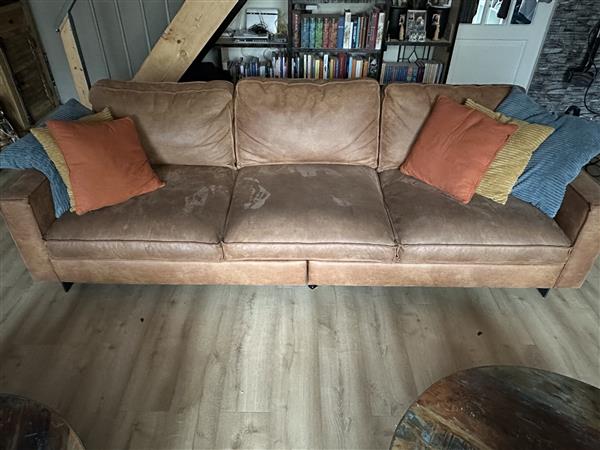 Grote foto cognackleurig bankstel huis en inrichting bankstellen
